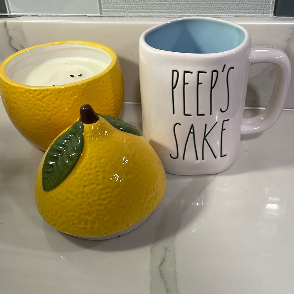 RAE DUNN PEEP'S SAKE MUG.